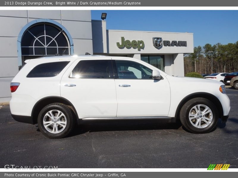 Bright White / Dark Graystone/Medium Graystone 2013 Dodge Durango Crew