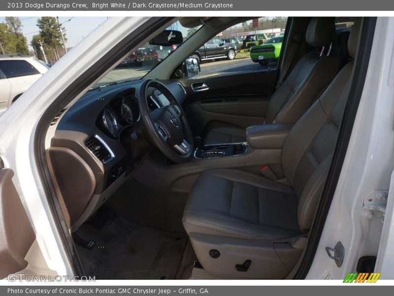 Bright White / Dark Graystone/Medium Graystone 2013 Dodge Durango Crew