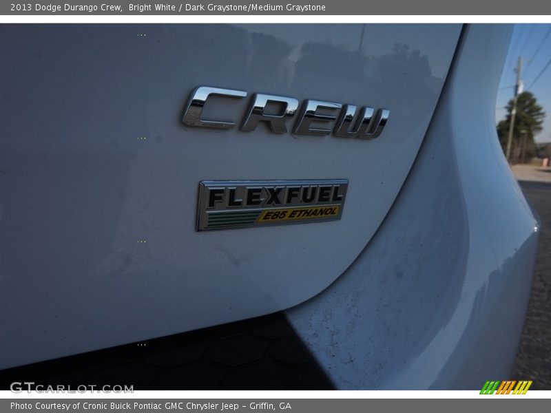 Bright White / Dark Graystone/Medium Graystone 2013 Dodge Durango Crew