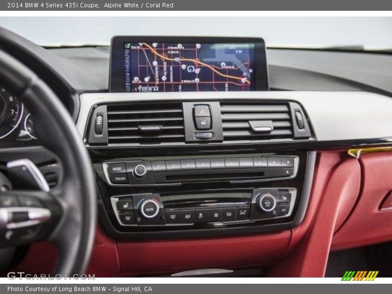 Alpine White / Coral Red 2014 BMW 4 Series 435i Coupe