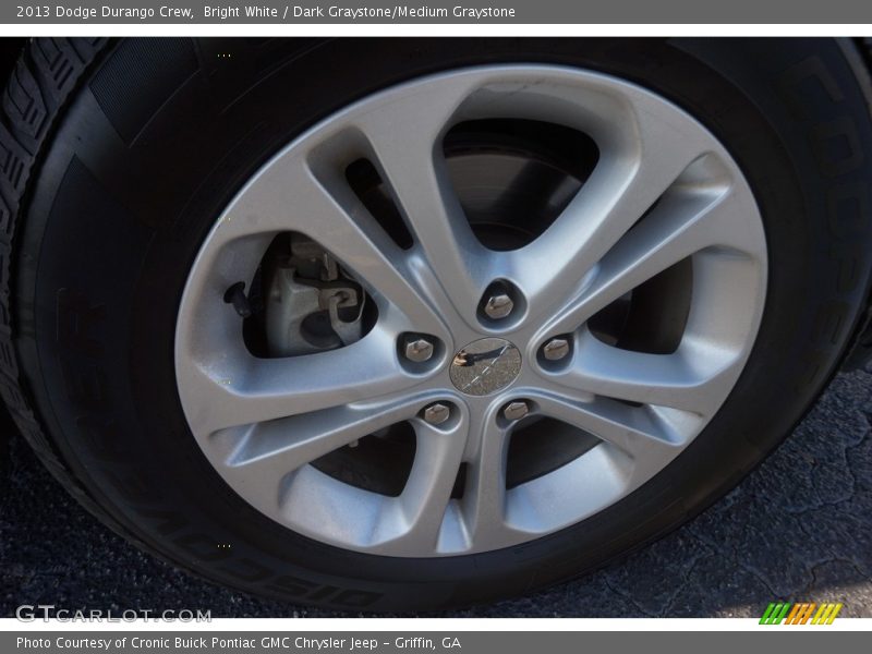 Bright White / Dark Graystone/Medium Graystone 2013 Dodge Durango Crew