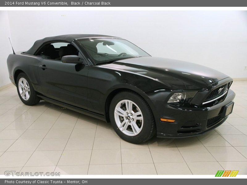 Black / Charcoal Black 2014 Ford Mustang V6 Convertible