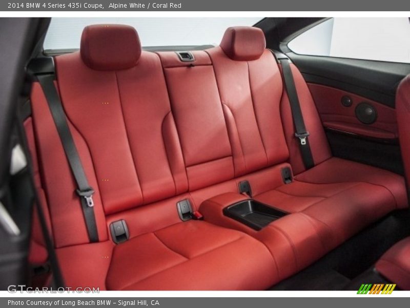 Alpine White / Coral Red 2014 BMW 4 Series 435i Coupe
