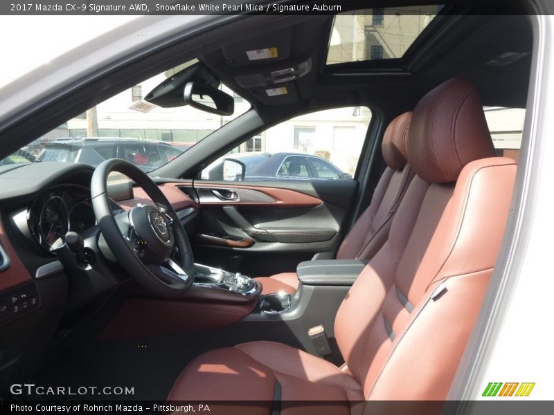 Front Seat of 2017 CX-9 Signature AWD