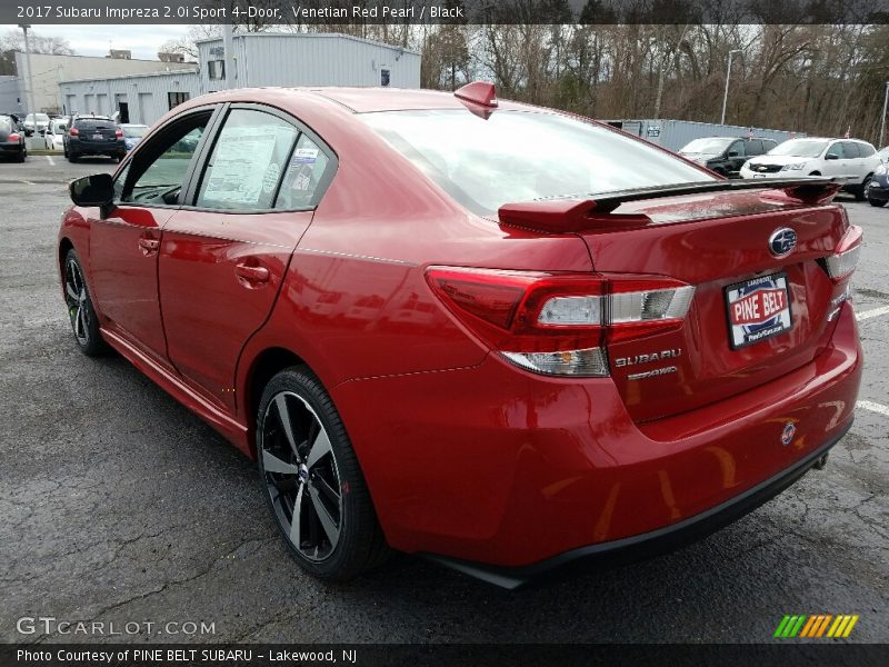Venetian Red Pearl / Black 2017 Subaru Impreza 2.0i Sport 4-Door