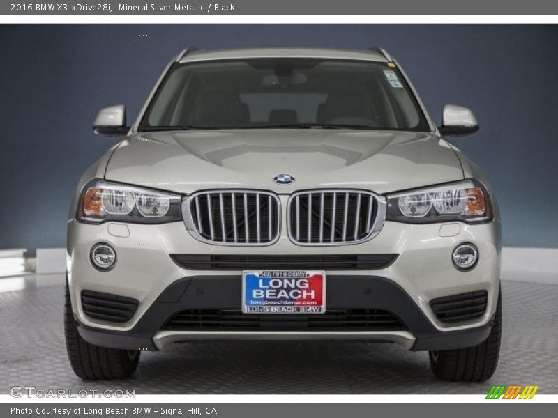 Mineral Silver Metallic / Black 2016 BMW X3 xDrive28i