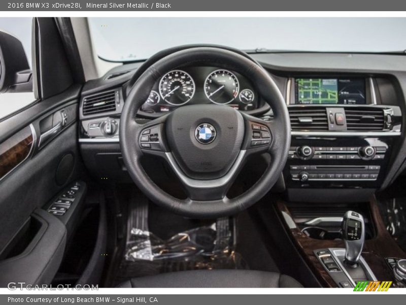 Mineral Silver Metallic / Black 2016 BMW X3 xDrive28i