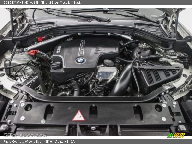 Mineral Silver Metallic / Black 2016 BMW X3 xDrive28i