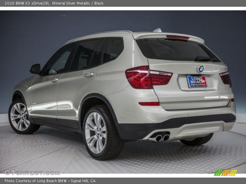 Mineral Silver Metallic / Black 2016 BMW X3 xDrive28i