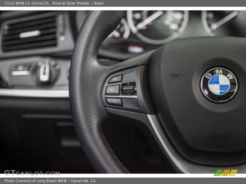 Mineral Silver Metallic / Black 2016 BMW X3 xDrive28i