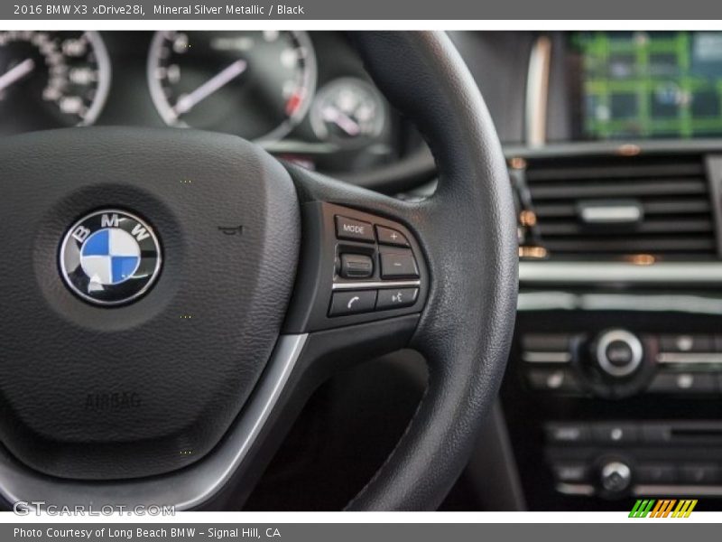 Mineral Silver Metallic / Black 2016 BMW X3 xDrive28i