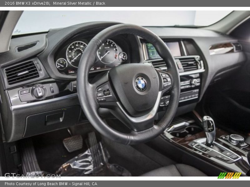 Mineral Silver Metallic / Black 2016 BMW X3 xDrive28i