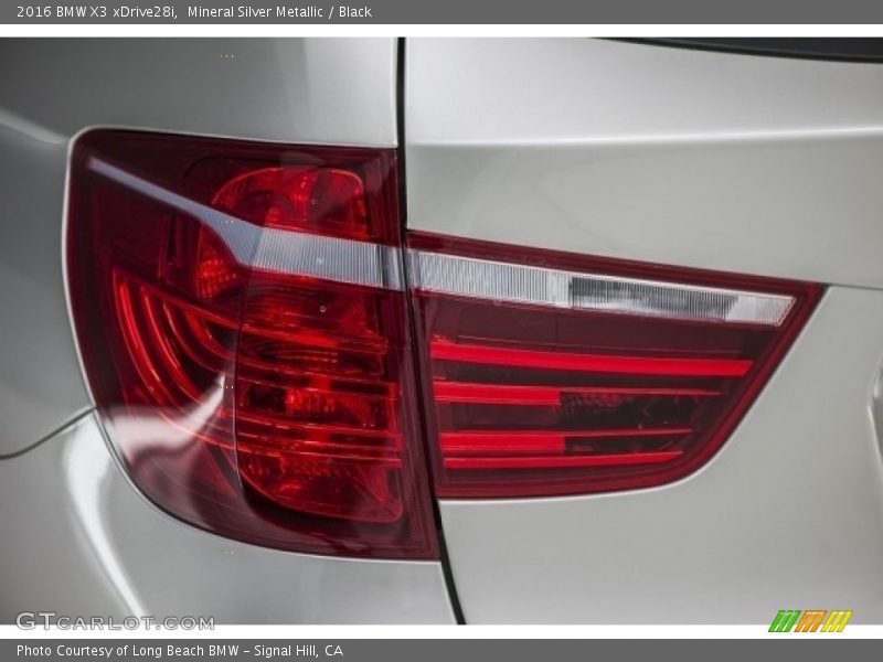 Mineral Silver Metallic / Black 2016 BMW X3 xDrive28i