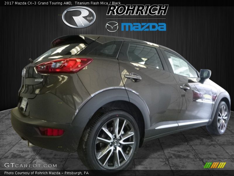 Titanium Flash Mica / Black 2017 Mazda CX-3 Grand Touring AWD