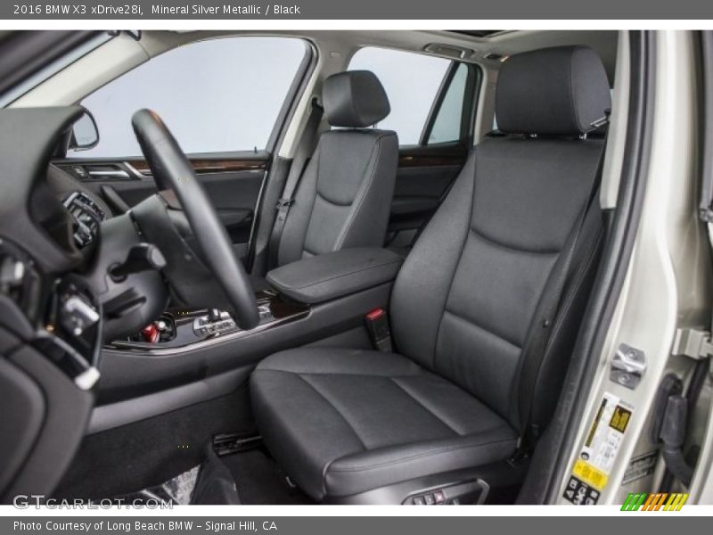 Mineral Silver Metallic / Black 2016 BMW X3 xDrive28i
