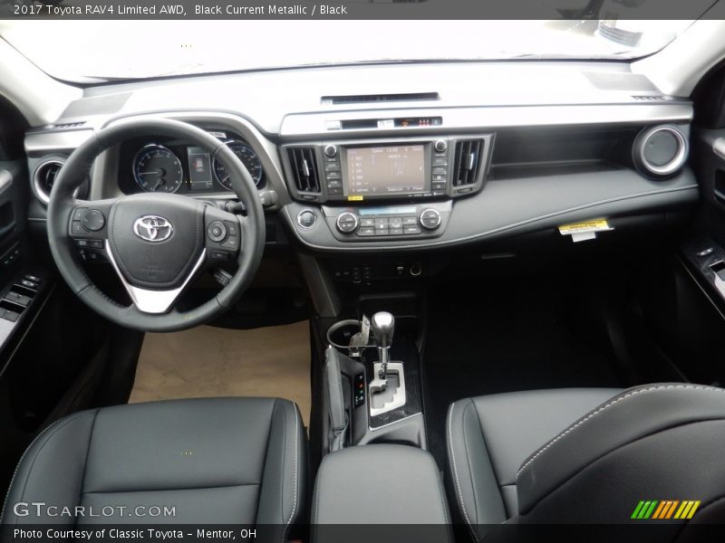 Black Current Metallic / Black 2017 Toyota RAV4 Limited AWD