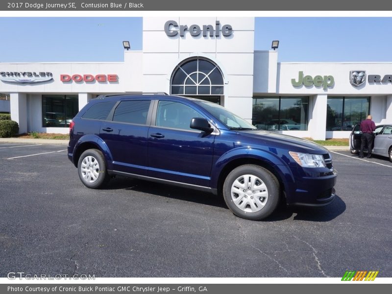 Contusion Blue / Black 2017 Dodge Journey SE