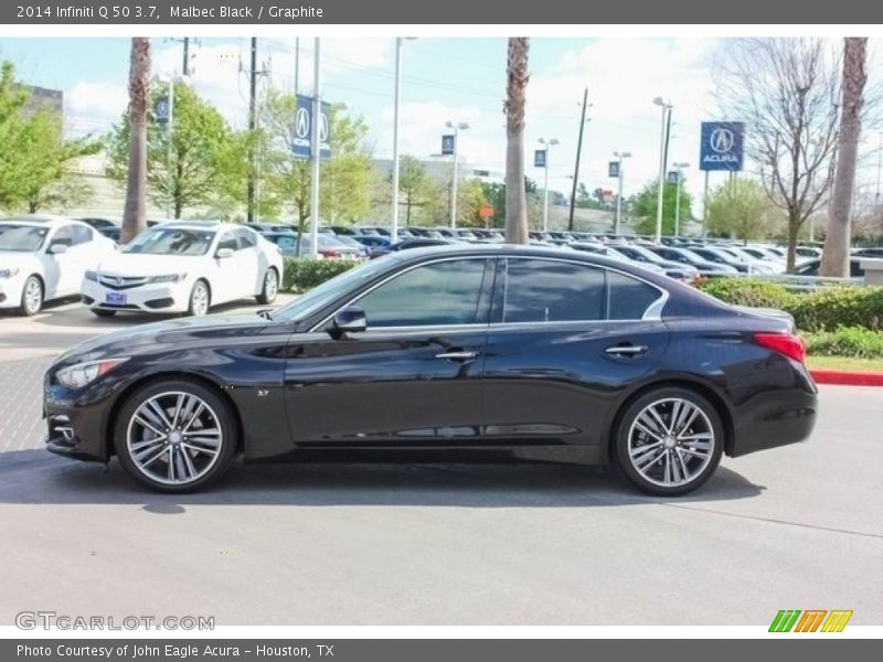 Malbec Black / Graphite 2014 Infiniti Q 50 3.7