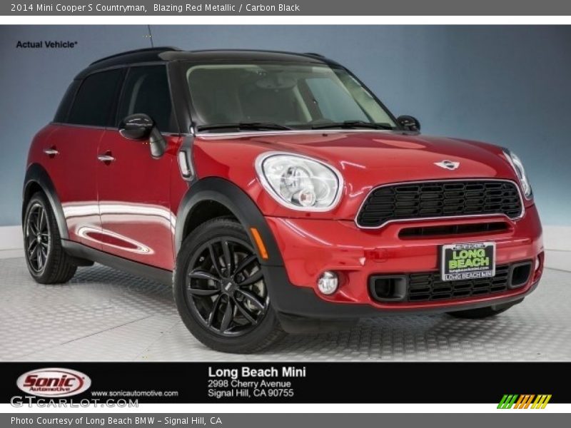 Blazing Red Metallic / Carbon Black 2014 Mini Cooper S Countryman