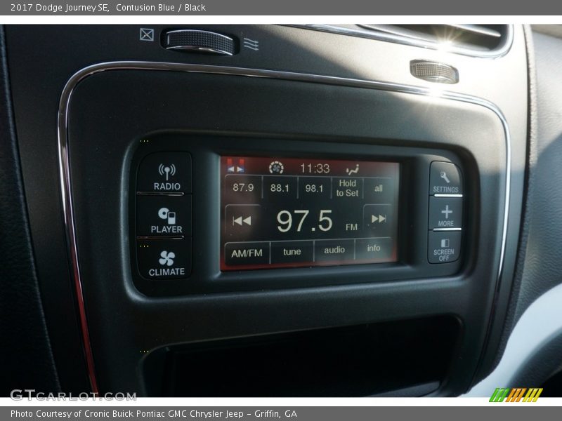 Contusion Blue / Black 2017 Dodge Journey SE