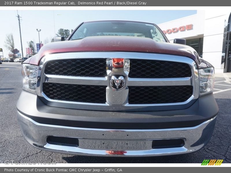 Delmonico Red Pearl / Black/Diesel Gray 2017 Ram 1500 Tradesman Regular Cab