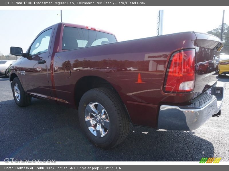 Delmonico Red Pearl / Black/Diesel Gray 2017 Ram 1500 Tradesman Regular Cab