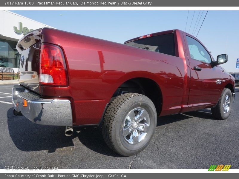 Delmonico Red Pearl / Black/Diesel Gray 2017 Ram 1500 Tradesman Regular Cab