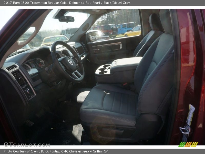 Delmonico Red Pearl / Black/Diesel Gray 2017 Ram 1500 Tradesman Regular Cab