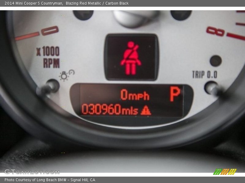 Blazing Red Metallic / Carbon Black 2014 Mini Cooper S Countryman