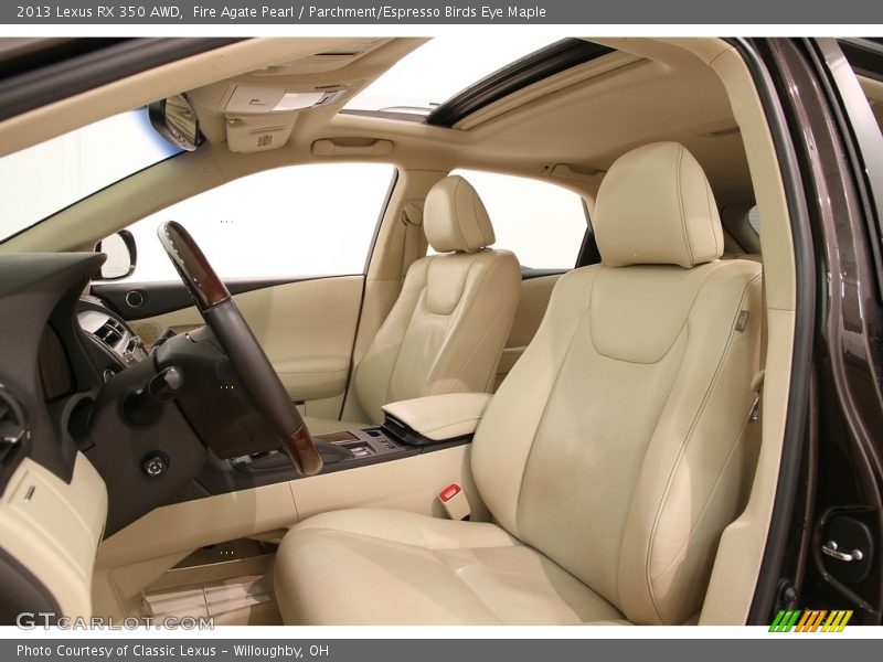 Front Seat of 2013 RX 350 AWD