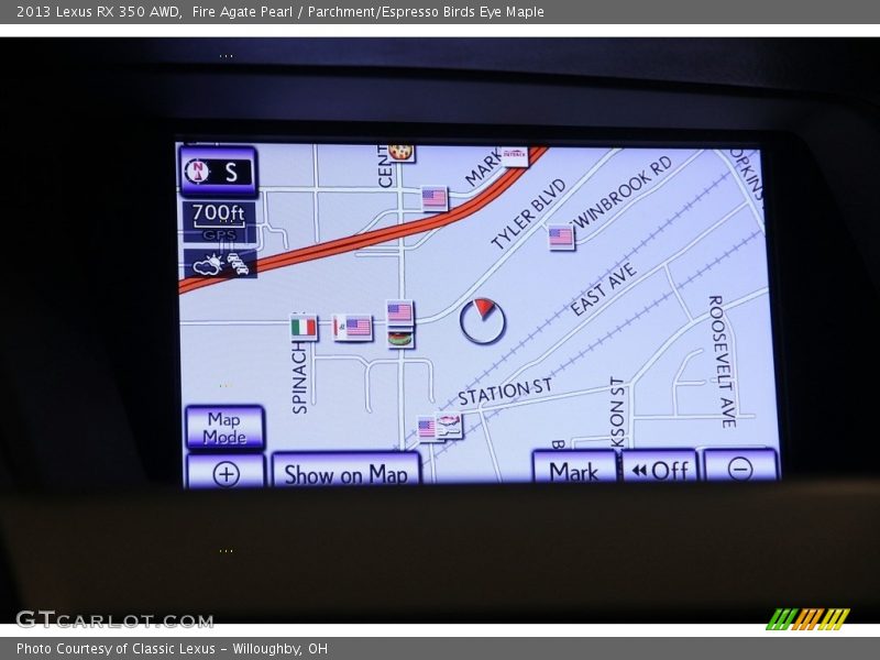 Navigation of 2013 RX 350 AWD
