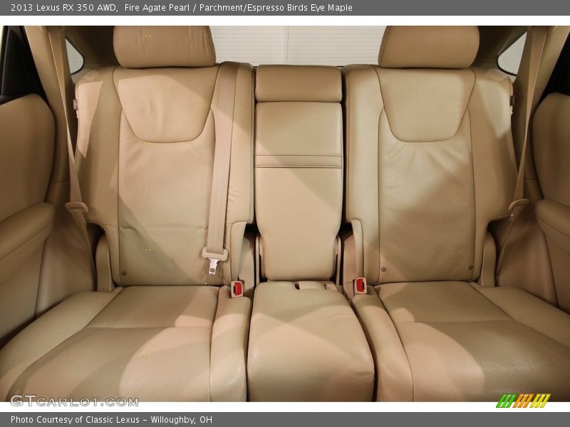 Rear Seat of 2013 RX 350 AWD