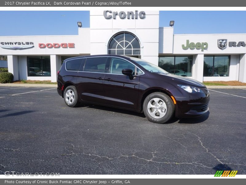 Dark Cordovan Pearl / Cognac/Alloy/Toffee 2017 Chrysler Pacifica LX