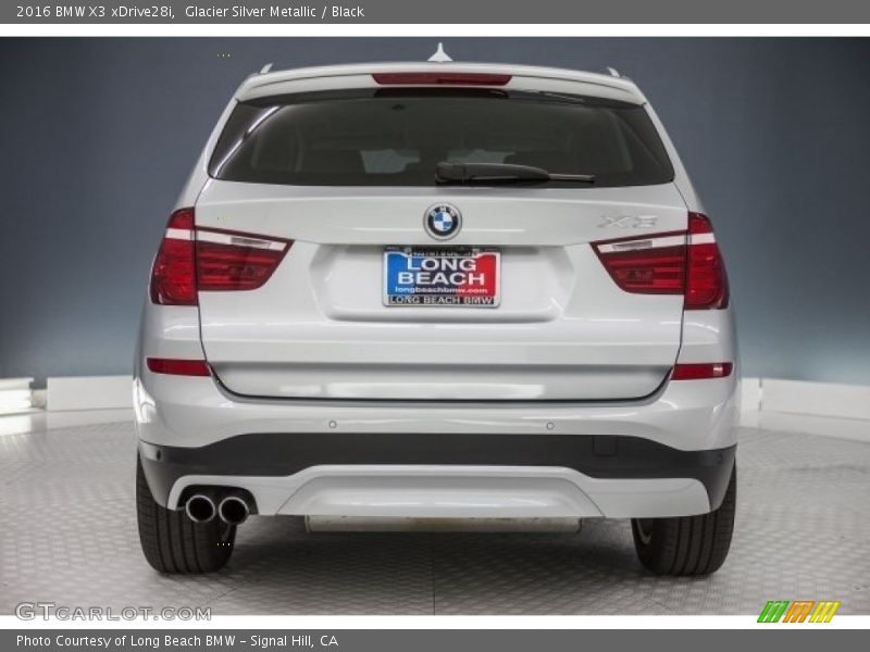 Glacier Silver Metallic / Black 2016 BMW X3 xDrive28i