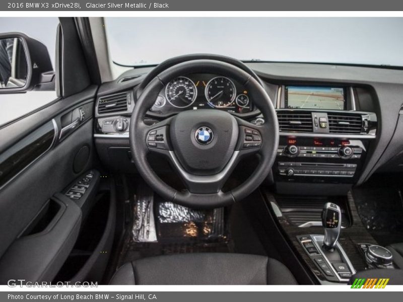 Glacier Silver Metallic / Black 2016 BMW X3 xDrive28i