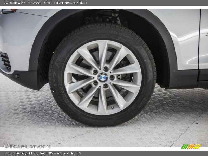 Glacier Silver Metallic / Black 2016 BMW X3 xDrive28i