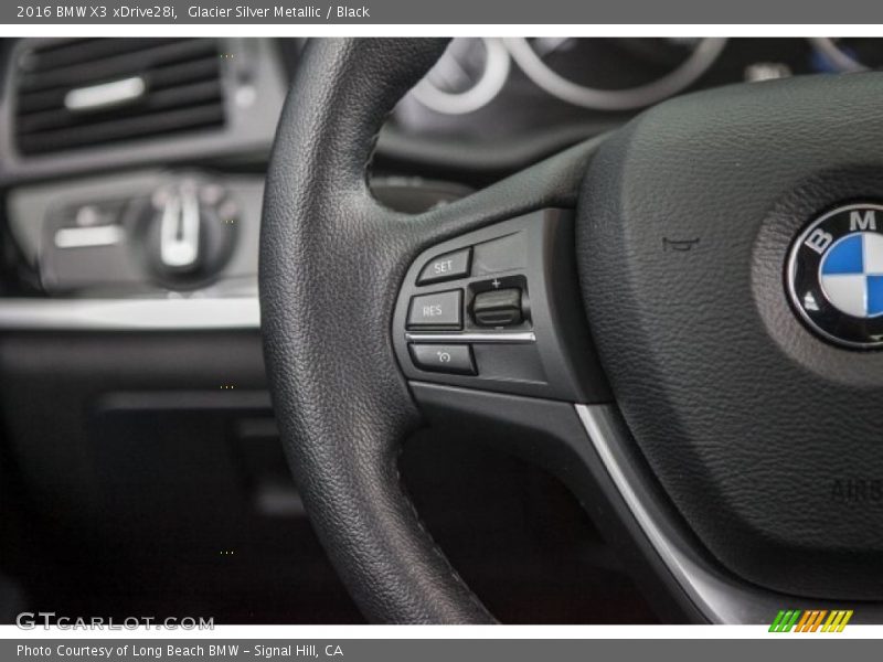 Glacier Silver Metallic / Black 2016 BMW X3 xDrive28i