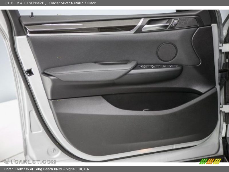 Glacier Silver Metallic / Black 2016 BMW X3 xDrive28i