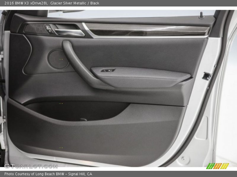 Glacier Silver Metallic / Black 2016 BMW X3 xDrive28i