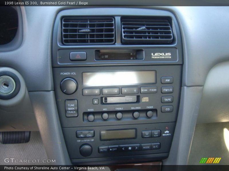 Burnished Gold Pearl / Beige 1998 Lexus ES 300