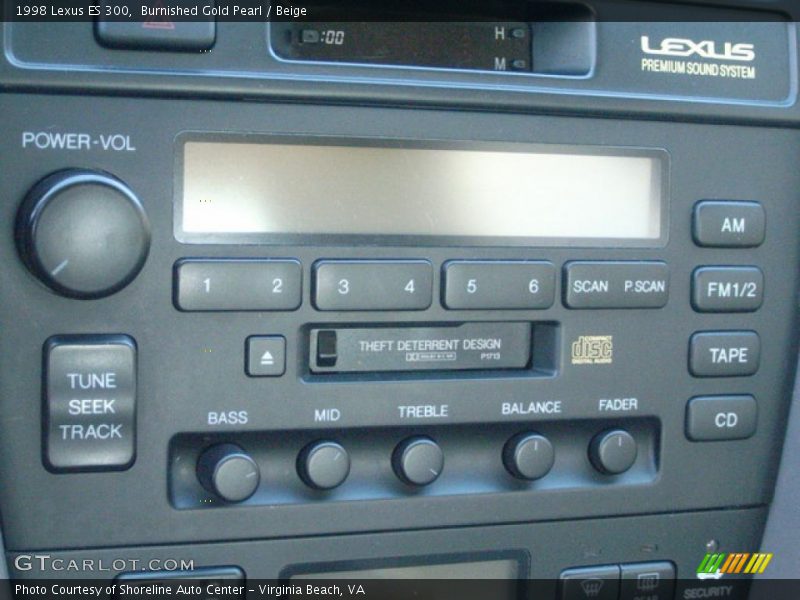 Burnished Gold Pearl / Beige 1998 Lexus ES 300