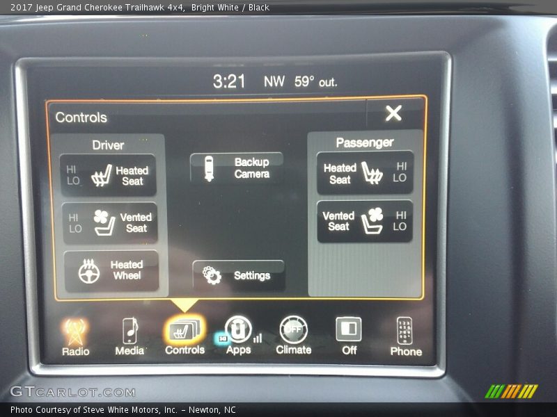 Bright White / Black 2017 Jeep Grand Cherokee Trailhawk 4x4