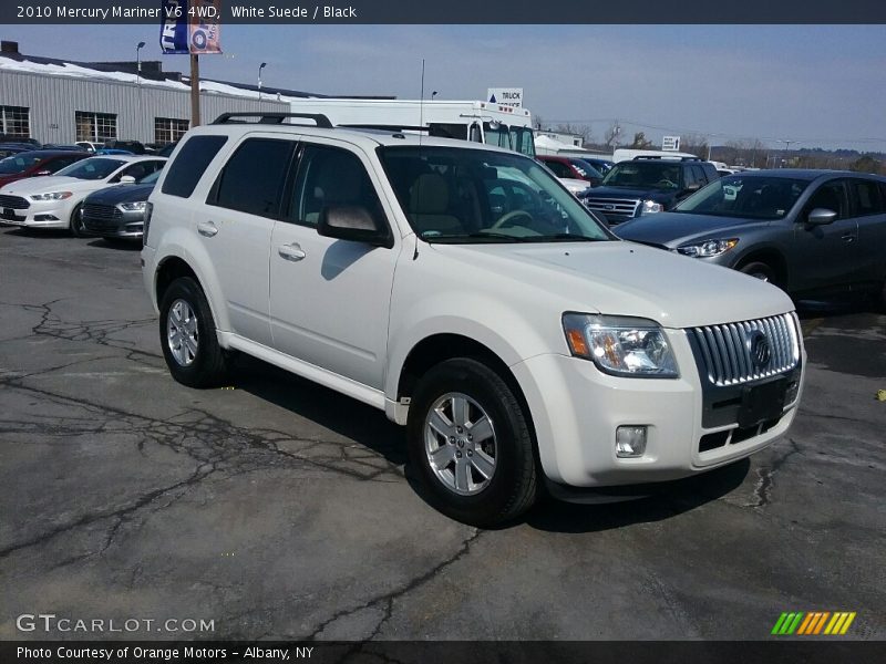 White Suede / Black 2010 Mercury Mariner V6 4WD