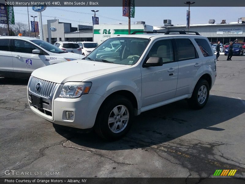White Suede / Black 2010 Mercury Mariner V6 4WD