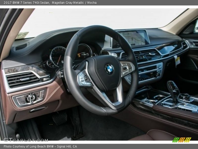 Magellan Gray Metallic / Mocha 2017 BMW 7 Series 740i Sedan