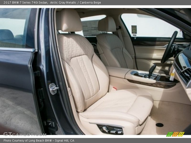 Arctic Gray Metallic / Canberra Beige 2017 BMW 7 Series 740i Sedan