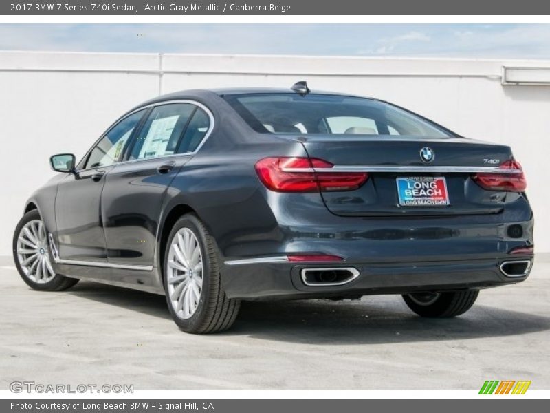 Arctic Gray Metallic / Canberra Beige 2017 BMW 7 Series 740i Sedan