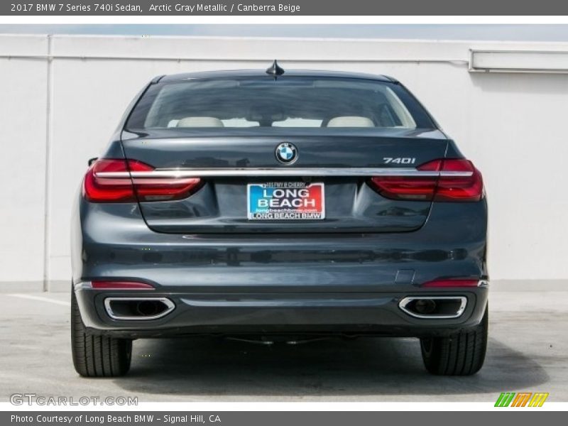 Arctic Gray Metallic / Canberra Beige 2017 BMW 7 Series 740i Sedan