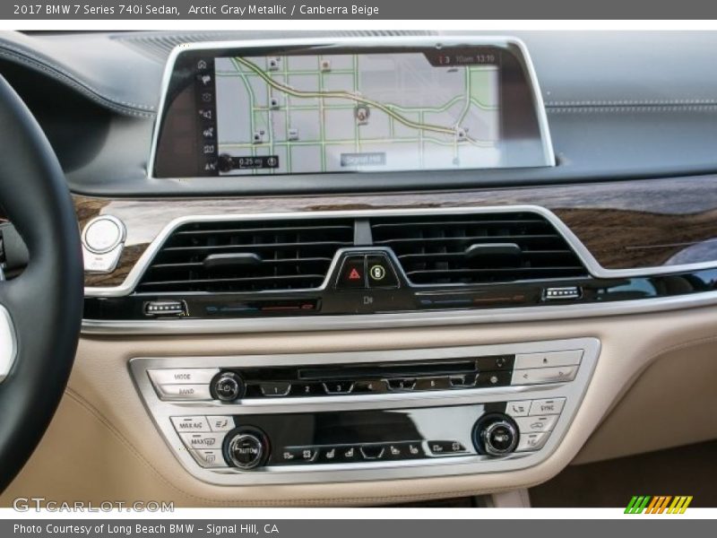 Arctic Gray Metallic / Canberra Beige 2017 BMW 7 Series 740i Sedan