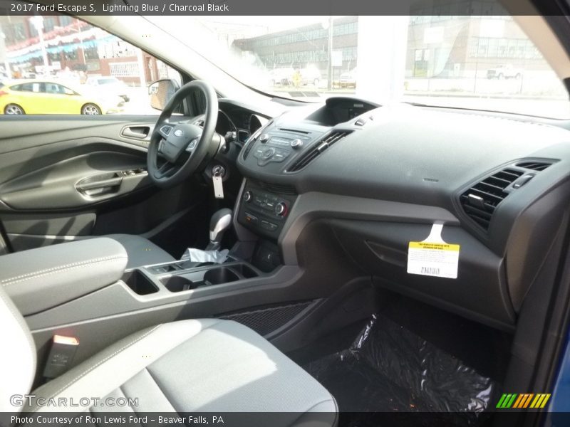 Lightning Blue / Charcoal Black 2017 Ford Escape S